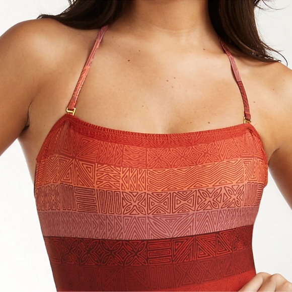 NWT Hermoza Leonor Ombré Tapa 14 Aztec Printed Criss Cross Back - Picture 2 of 14